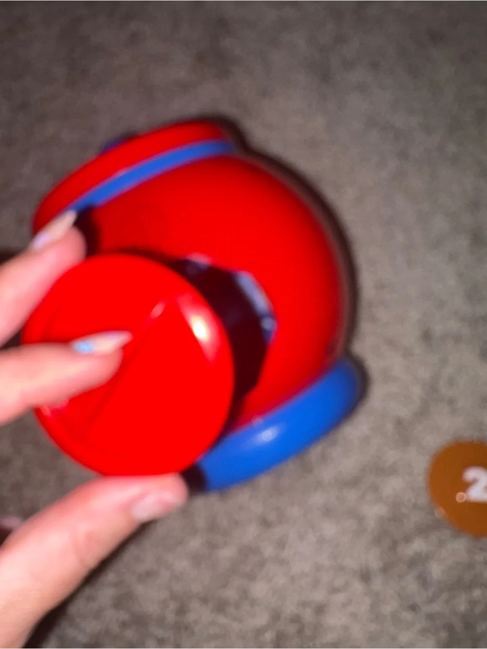 Cookies Red and Blue Kids Cookie Jar Toy